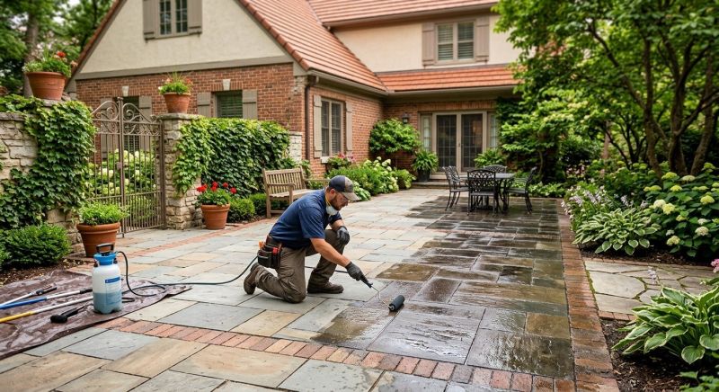Flagstone Sealing in Redmond, WA